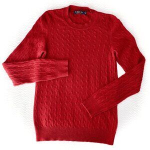 Brooks Brothers Red Italian Cashmere Crewneck Sweater – Women’s Small